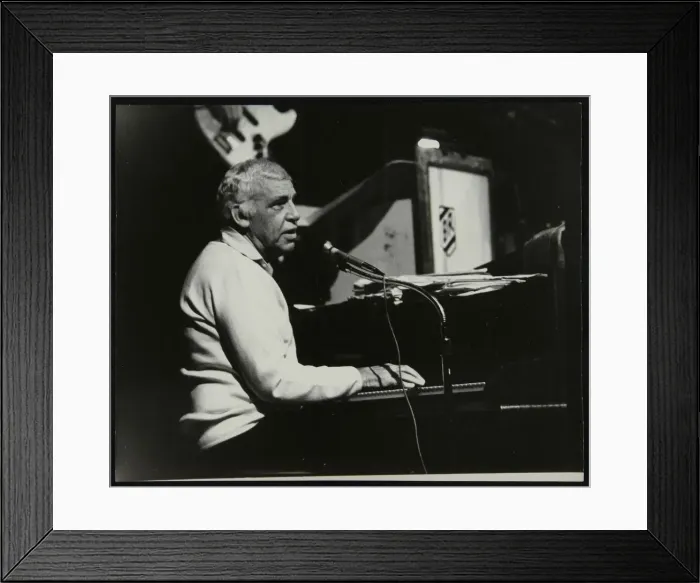 Framed Print : Buddy Rich playing the piano, Forum Theatre, Hatfield, Hertfordshire, November 1986 Framed Print : Buddy Rich playing the piano, Forum Theatre, Hatfield, Hertfordshire, November 1986