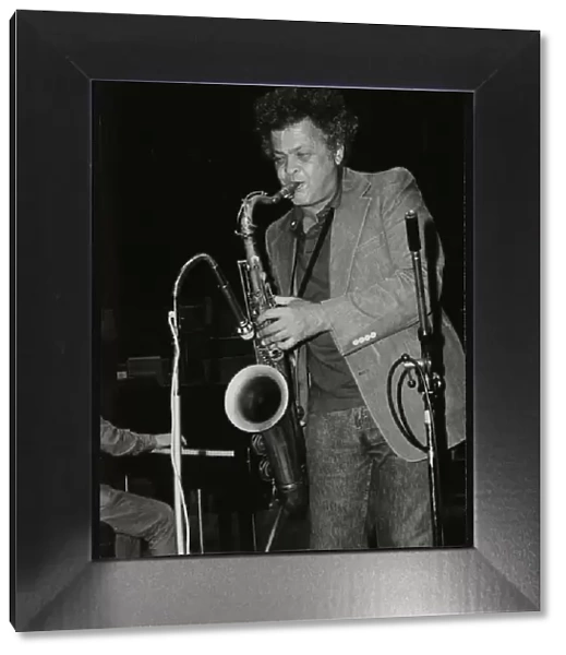 Steve Marcus, saxophonist with Buddy Richs band, at the Royal Festival Hall, London, June 1985