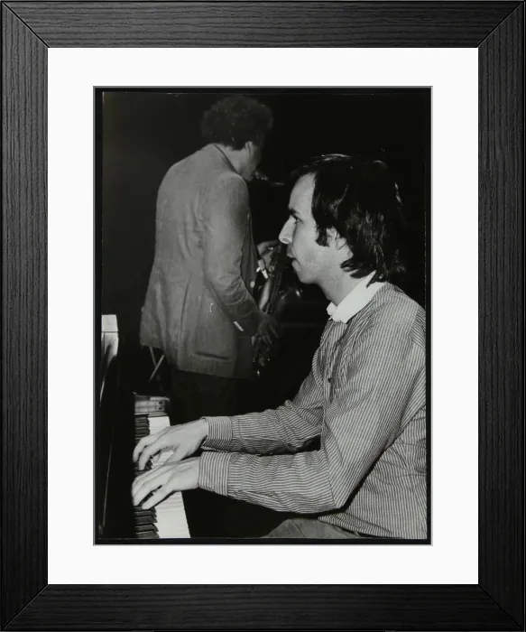 Framed Print : Bill Cunliffe and Steve Marcus, playing at the Royal Festival Hall, London, 1985 Framed Print : Bill Cunliffe and Steve Marcus, playing at the Royal Festival Hall, London, 1985