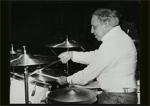 Buddy Rich on the drums, Royal Festival Hall, London, June 1985. Artist: Denis Williams