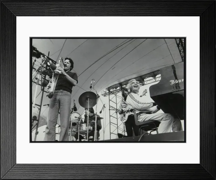 Framed Print : The Dave Brubeck Quartet playing at the Capital Radio Jazz Festival, London, July 1979 Framed Print : The Dave Brubeck Quartet playing at the Capital Radio Jazz Festival, London, July 1979