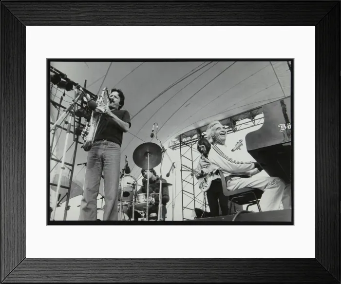Framed Print : The Dave Brubeck Quartet playing at the Capital Radio Jazz Festival, London, July 1979 Framed Print : The Dave Brubeck Quartet playing at the Capital Radio Jazz Festival, London, July 1979