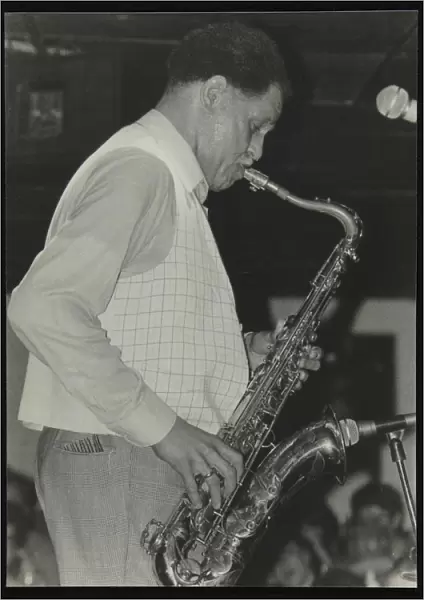 Saxophonist Dexter Gordon playing at Ronnie Scotts Jazz Club, London, 1980. Artist