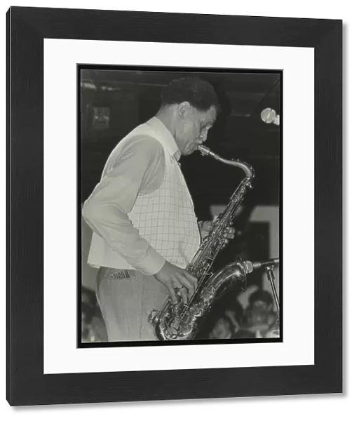 Saxophonist Dexter Gordon playing at Ronnie Scotts Jazz Club, London, 1980. Artist