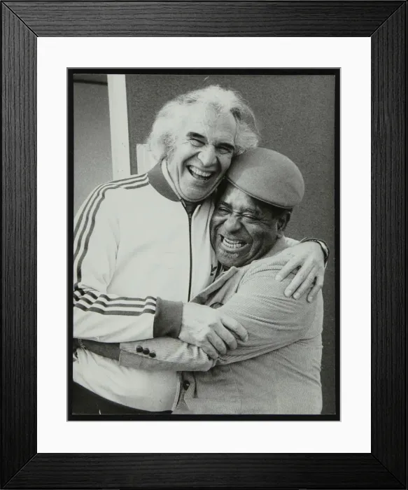 Framed Print : Dave Brubeck and Dizzy Gillespie at the Capital Radio Jazz Festival, Alexandra Palace, London, 1979 Framed Print : Dave Brubeck and Dizzy Gillespie at the Capital Radio Jazz Festival, Alexandra Palace, London, 1979