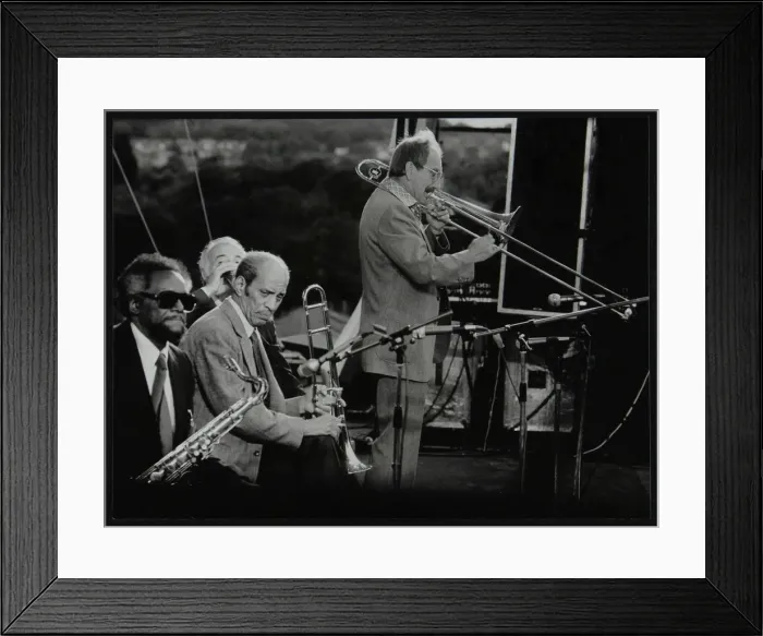 Framed Print : Don Lusher, Jimmy Forest and Vic Dickenson at the Capital Radio Jazz Festival. Artist Framed Print : Don Lusher, Jimmy Forest and Vic Dickenson at the Capital Radio Jazz Festival. Artist