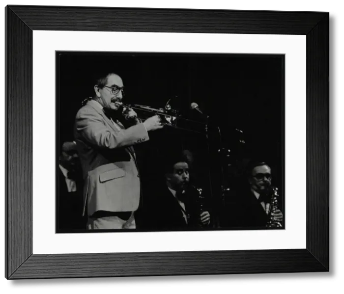 Framed Print : Trombonist Don Lusher playing with the Ted Heath Orchestra. Artist: Denis Williams Framed Print : Trombonist Don Lusher playing with the Ted Heath Orchestra. Artist: Denis Williams