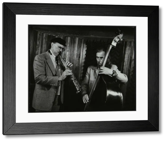 Framed Print : Don Lanphere and Peter Ind playing at The Bass Clef, London, May 1985 Framed Print : Don Lanphere and Peter Ind playing at The Bass Clef, London, May 1985