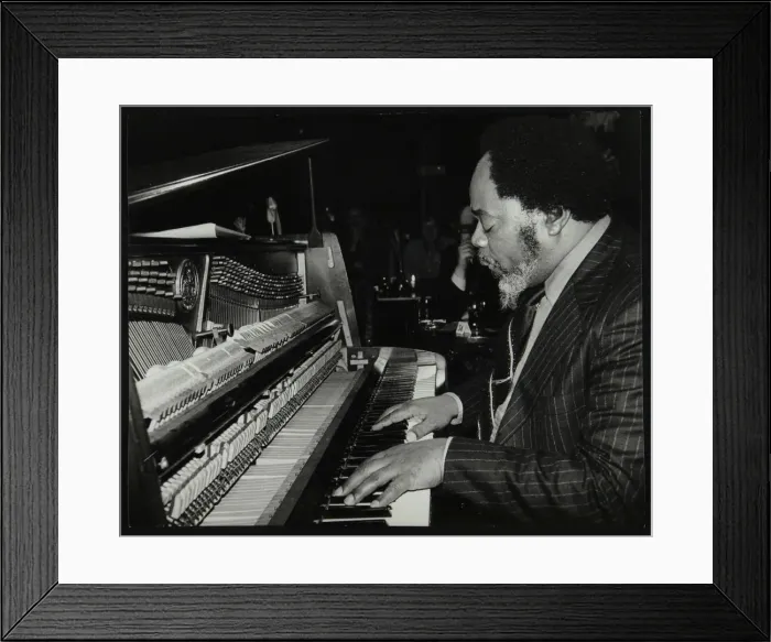 Framed Print : Roland Hanna at the piano, 1980. Artist: Denis Williams Framed Print : Roland Hanna at the piano, 1980. Artist: Denis Williams