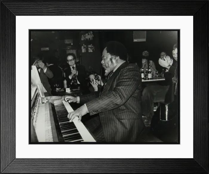 Framed Print : Roland Hanna playing the piano before an appreciative audience, 1980 Framed Print : Roland Hanna playing the piano before an appreciative audience, 1980