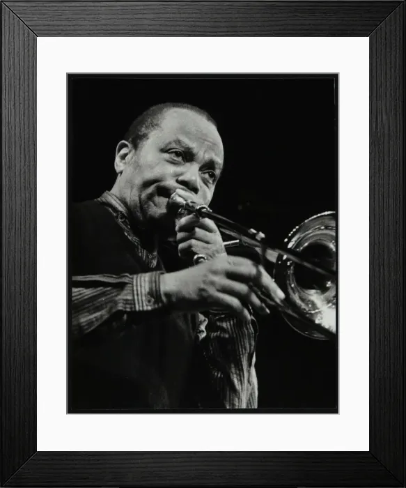Framed Print : JJ Johnson on trombone at the Hertfordshire Jazz Festival, St Albans Arena, 4 May 1993 Framed Print : JJ Johnson on trombone at the Hertfordshire Jazz Festival, St Albans Arena, 4 May 1993