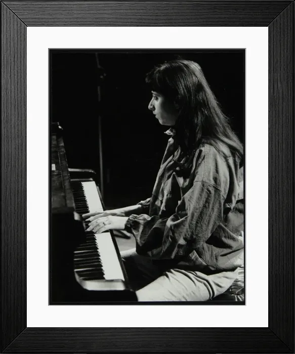 Framed Print : Canadian pianist Renee Rosnes playing at the Hertfordshire Jazz Festival, St Albans, 1993 Framed Print : Canadian pianist Renee Rosnes playing at the Hertfordshire Jazz Festival, St Albans, 1993