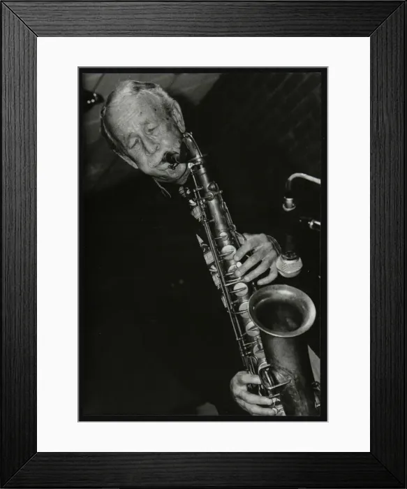 Framed Print : Spike Robinson playing tenor saxophone The Fairway, Welwyn Garden City, Hertfordshire, 1998 Framed Print : Spike Robinson playing tenor saxophone The Fairway, Welwyn Garden City, Hertfordshire, 1998