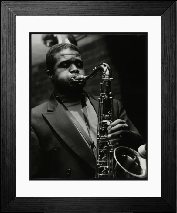 Framed Print : Rickey Woodard playing tenor saxophone at The Fairway, Welwyn Garden City, Hertfordshire Framed Print : Rickey Woodard playing tenor saxophone at The Fairway, Welwyn Garden City, Hertfordshire
