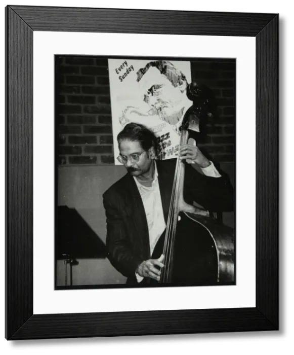 Framed Print : Bassist Val Mannix playing at The Fairway, Welwyn Garden City, Hertfordshire, 1998 Framed Print : Bassist Val Mannix playing at The Fairway, Welwyn Garden City, Hertfordshire, 1998