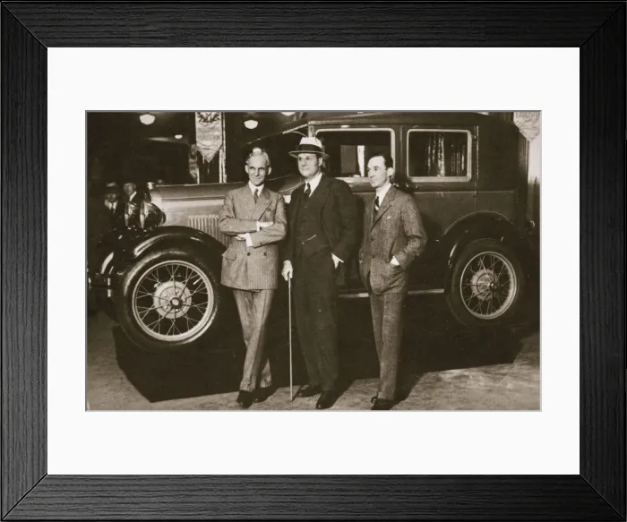 Framed Print : Enter the new Ford, New York City, USA, 1927 Framed Print : Enter the new Ford, New York City, USA, 1927