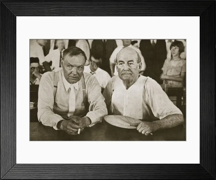 Framed Print : The Protagonists of Dayton, Tennessee, USA, 1925 Framed Print : The Protagonists of Dayton, Tennessee, USA, 1925