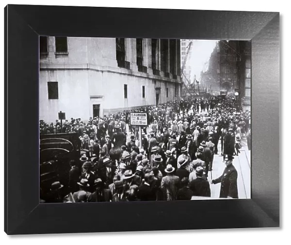 The Wall Street Crash, New York City, USA, Thursday, 24 October 1929
