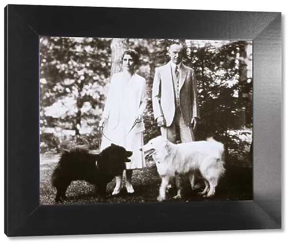 Calvin Coolidge, 30th President of the United States, and his wife, 1920s or early 1930s