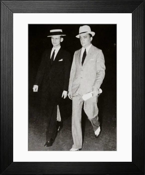 Framed Print : J Edgar Hoover, chief of the FBI, with head of the Chicago office Melvin Purvis, USA, mid 1930s Framed Print : J Edgar Hoover, chief of the FBI, with head of the Chicago office Melvin Purvis, USA, mid 1930s