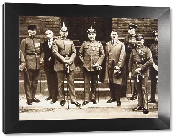 Adolf Hitler standing next to General Erich Ludendorff, Germany, 11 November 1921
