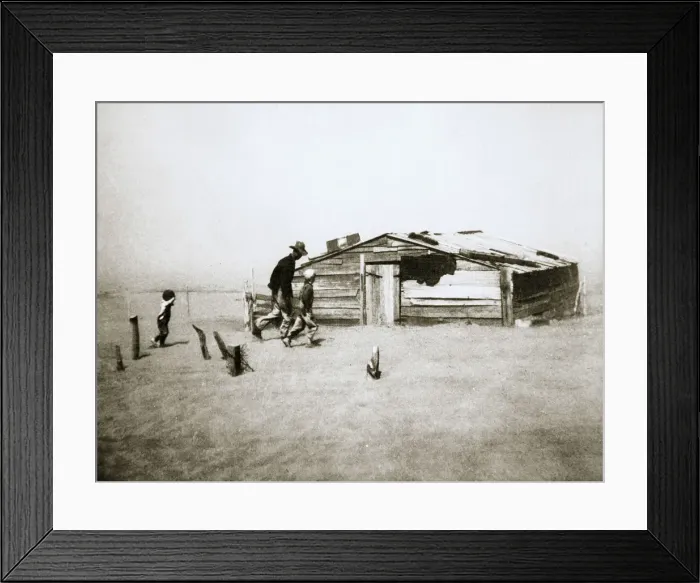 Framed Print : Dust storms affecting Cimarron County, Oklahoma, USA, April 1936 Framed Print : Dust storms affecting Cimarron County, Oklahoma, USA, April 1936