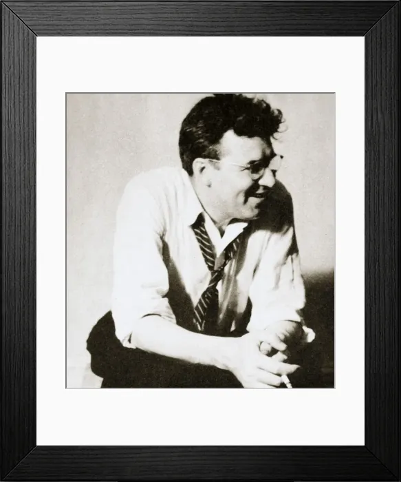 Framed Print : James T Farrell, American novelist, c1930s(?) Framed Print : James T Farrell, American novelist, c1930s(?)
