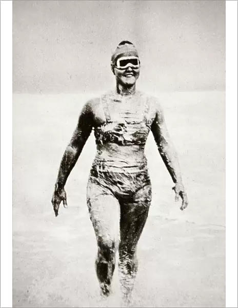 Gertrude Ederle, American swimmer, 1926