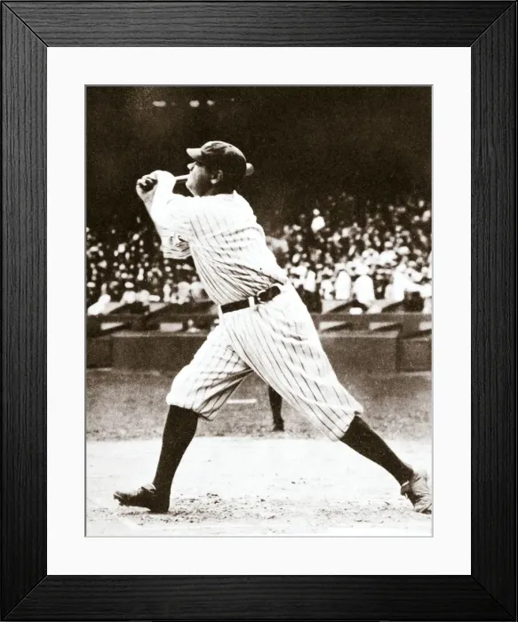 Framed Print : Babe Ruth, American baseball player, c1914-c1935 Framed Print : Babe Ruth, American baseball player, c1914-c1935