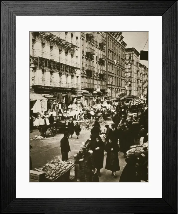 Framed Print : Street market on Orchard Street, Lower East Side, New York, USA, early 1930s. Artist Framed Print : Street market on Orchard Street, Lower East Side, New York, USA, early 1930s. Artist