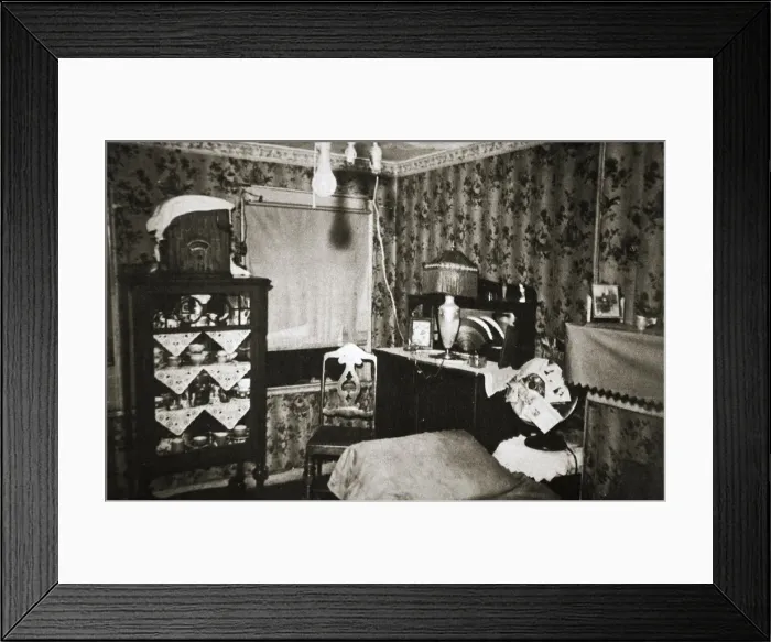 Framed Print : Room within a New York tenement block, USA, early 1930s Framed Print : Room within a New York tenement block, USA, early 1930s