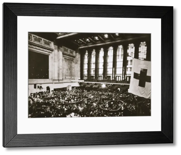 Framed Print : Trading floor of the New York Stock Exchange, USA, early 1930s Framed Print : Trading floor of the New York Stock Exchange, USA, early 1930s