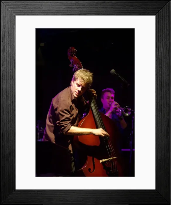 Framed Print : Kyle Eastwood, Imperial Wharf Jazz Festival, London. Artist: Brian O Connor Framed Print : Kyle Eastwood, Imperial Wharf Jazz Festival, London. Artist: Brian O Connor