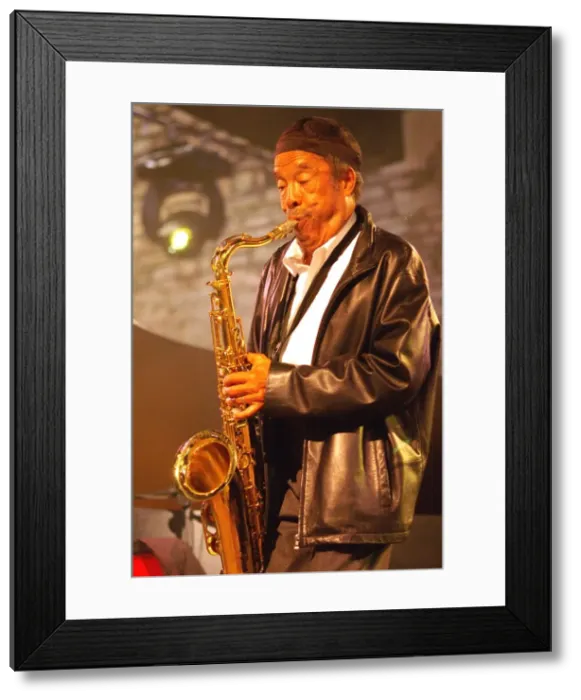 Framed Print : Johnny Griffin, Brecon Jazz Festival, Powys, Wales. Artist: Brian O Connor Framed Print : Johnny Griffin, Brecon Jazz Festival, Powys, Wales. Artist: Brian O Connor