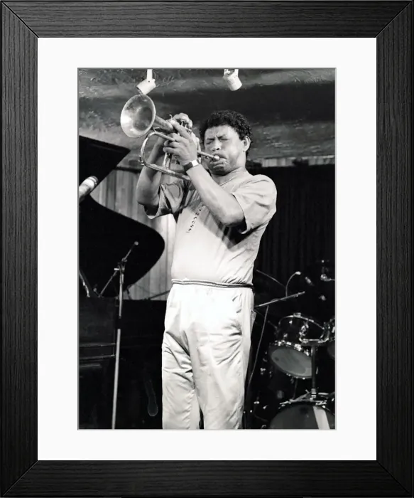 Framed Print : Eddie Henderson, Bass Clef, 1990. Artist: Brian O Connor Framed Print : Eddie Henderson, Bass Clef, 1990. Artist: Brian O Connor