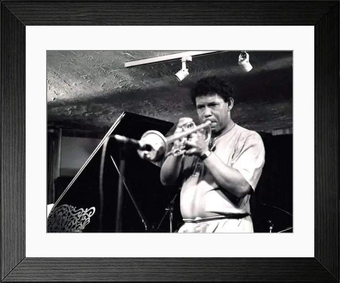Framed Print : Eddie Henderson, Bass Clef, 1990. Artist: Brian O Connor Framed Print : Eddie Henderson, Bass Clef, 1990. Artist: Brian O Connor
