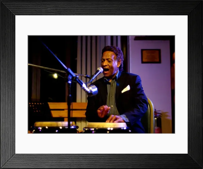 Framed Print : Frank Holder, Guyanan jazz singer and percussionist, Jazz Hastings, Hastings, East Sussex Framed Print : Frank Holder, Guyanan jazz singer and percussionist, Jazz Hastings, Hastings, East Sussex