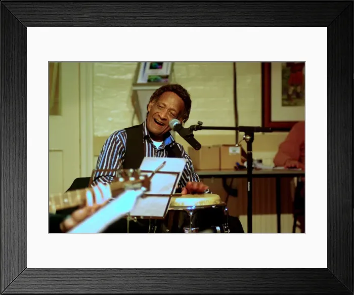 Framed Print : Frank Holder, Charlwood Parish Hall, Charlwood, East Sussex. Artist: Brian O Connor