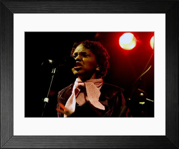 Framed Print : Carleen Anderson, Imperial Wharf Jazz Festival, London. Artist: Brian O Connor Framed Print : Carleen Anderson, Imperial Wharf Jazz Festival, London. Artist: Brian O Connor