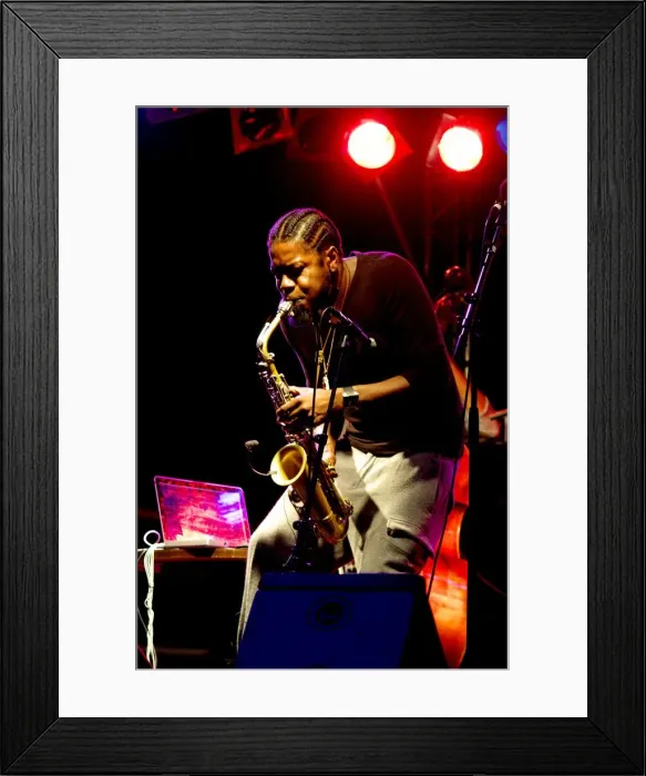 Framed Print : Soweto Kinch, Imperial Wharf Jazz Festival, London, 2011. Artist: Brian O Connor Framed Print : Soweto Kinch, Imperial Wharf Jazz Festival, London, 2011. Artist: Brian O Connor
