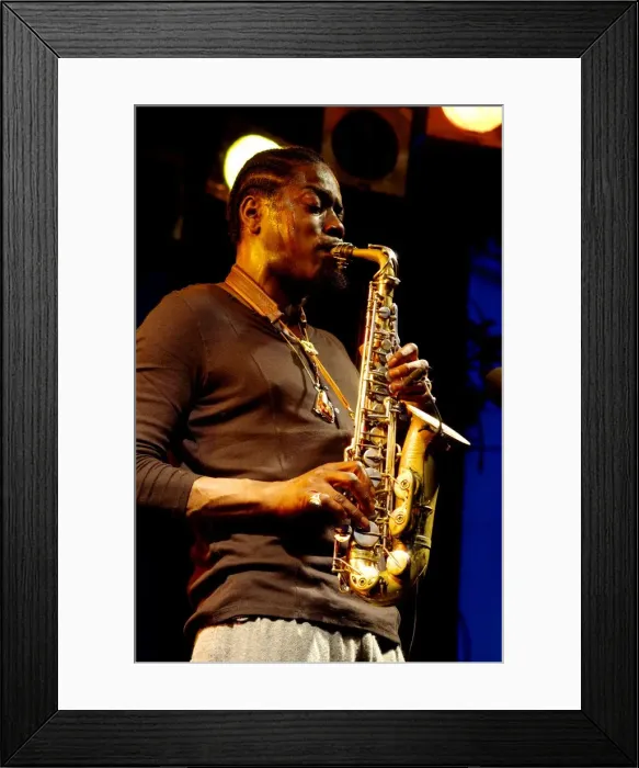 Framed Print : Soweto Kinch, Imperial Wharf Jazz Festival, London, 2011. Artist: Brian O Connor Framed Print : Soweto Kinch, Imperial Wharf Jazz Festival, London, 2011. Artist: Brian O Connor