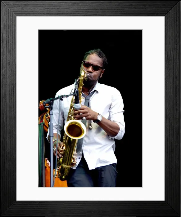 Framed Print : Soweto Kinch, Love Supreme Jazz Festival, Glynde, East Sussex, 2013 Framed Print : Soweto Kinch, Love Supreme Jazz Festival, Glynde, East Sussex, 2013