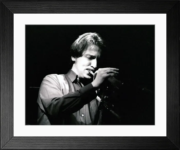 Framed Print : Gerard Presencer, Ronnie Scotts, London, 2002. Artist: Brian O Connor Framed Print : Gerard Presencer, Ronnie Scotts, London, 2002. Artist: Brian O Connor