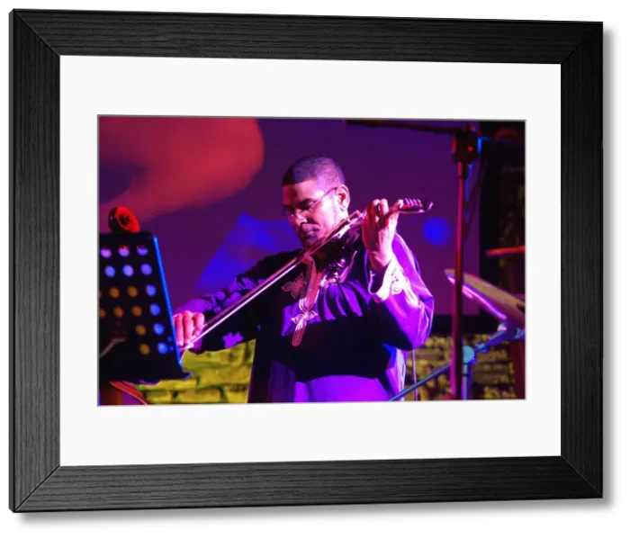 Framed Print : Omar Puente, Brecon Jazz Festival, Powys, Wales, 2009. Artist: Brian O Connor Framed Print : Omar Puente, Brecon Jazz Festival, Powys, Wales, 2009. Artist: Brian O Connor