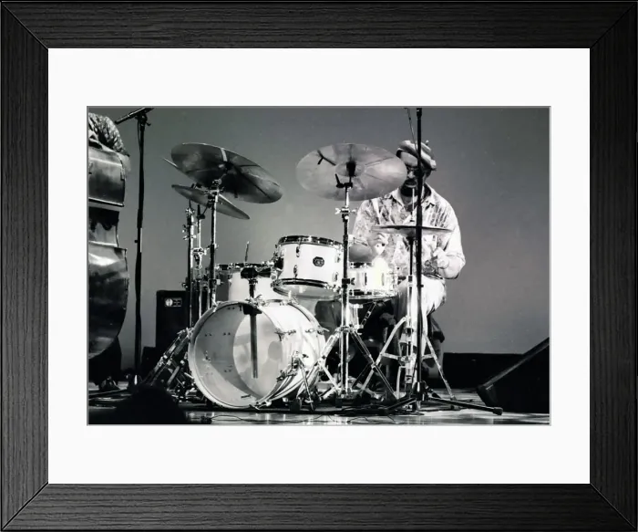 Framed Print : Idris Muhammad, Brecon Jazz Festival, Powys, Wales, 1998. Artist: Brian O Connor Framed Print : Idris Muhammad, Brecon Jazz Festival, Powys, Wales, 1998. Artist: Brian O Connor