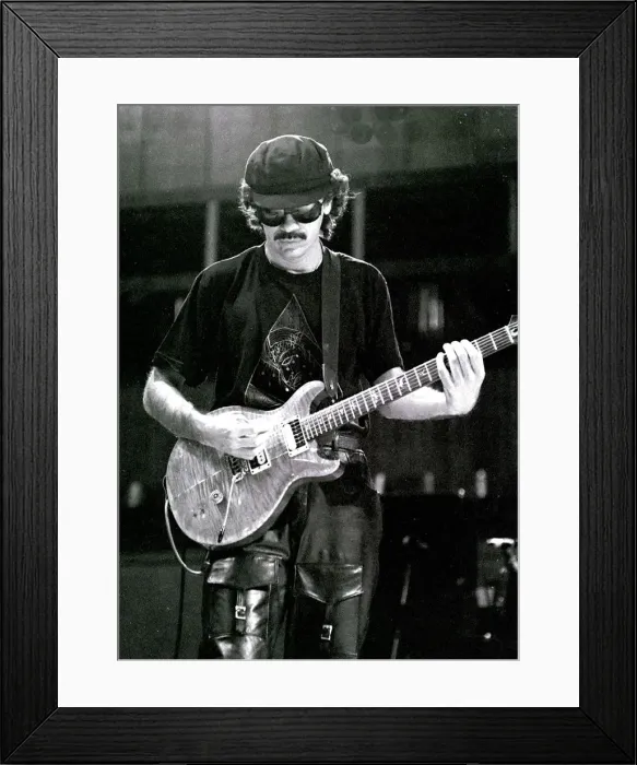 Framed Print : Carlos Santana, Royal Festival Hall, London, 1988. Artist: Brian O Connor Framed Print : Carlos Santana, Royal Festival Hall, London, 1988. Artist: Brian O Connor