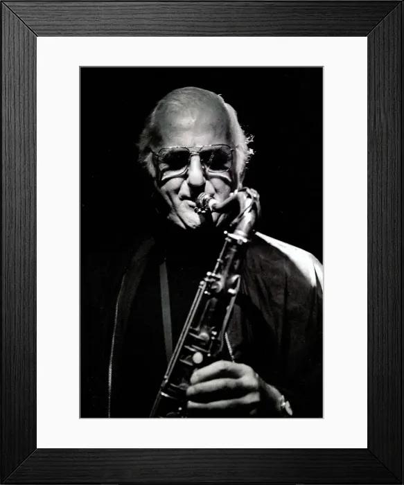 Framed Print : Ronnie Scott, Ronnie Scotts, London, 1992. Artist: Brian O Connor Framed Print : Ronnie Scott, Ronnie Scotts, London, 1992. Artist: Brian O Connor
