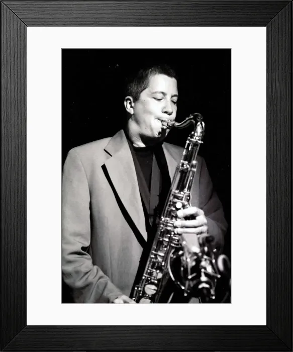 Framed Print : Andy Sheppard, Ronnie Scotts, London, 1993. Artist: Brian O Connor Framed Print : Andy Sheppard, Ronnie Scotts, London, 1993. Artist: Brian O Connor