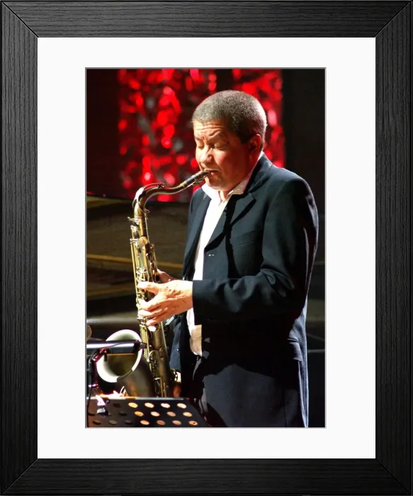 Framed Print : Andy Sheppard, Brecon Jazz Festival, Powys, Wales, 2007. Artist: Brian O Connor Framed Print : Andy Sheppard, Brecon Jazz Festival, Powys, Wales, 2007. Artist: Brian O Connor