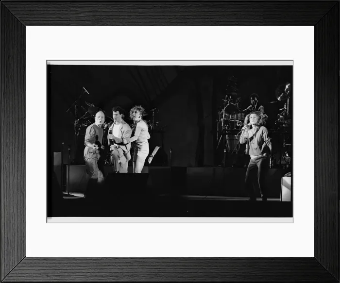 Framed Print : Manhattan Transfer (T. Hauser A. Paul C. Bentyne), Odeon Hammersmith, 1988. Artist: Brian O Connor Framed Print : Manhattan Transfer (T. Hauser A. Paul C. Bentyne), Odeon Hammersmith, 1988. Artist: Brian O Connor